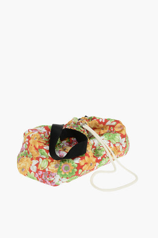 Floral Patterned GARDEN Satin Crossbody Bag