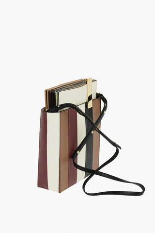 Removable Pouches FILE Leather Shoulder Bag