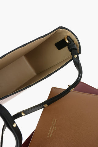 Removable Pouches FILE Leather Shoulder Bag