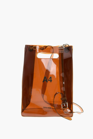 Removable Shoulder Strap A4 Plastic Shoulder Bag