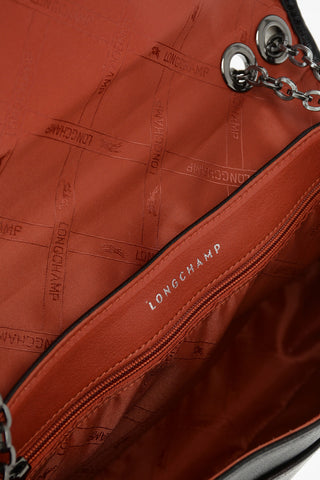 Borsa a Spalla con Dettagli in Shearling