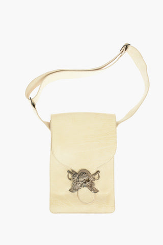 Metal Buckle PIRATA Leather Crossbody Bag