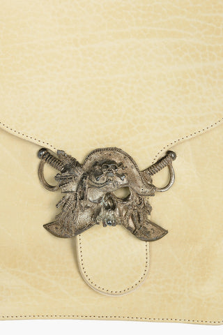 Metal Buckle PIRATA Leather Crossbody Bag
