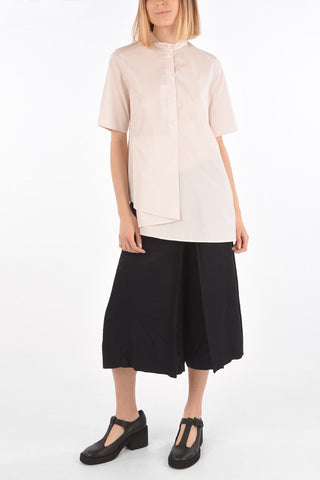MM6 mandarin collar short sleeve shirt