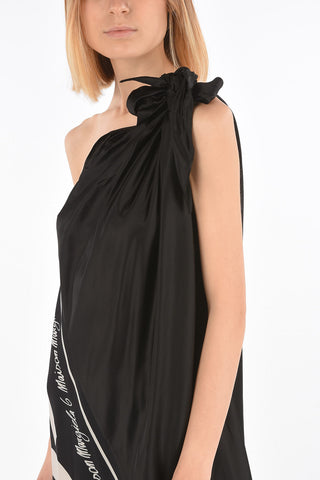 MM6 All Over Printed Lettering Modular Maxi Dress