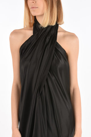 MM6 All Over Printed Lettering Modular Maxi Dress