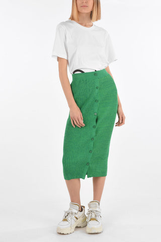 MM6 Tone-on-tone Bodycon Skirt