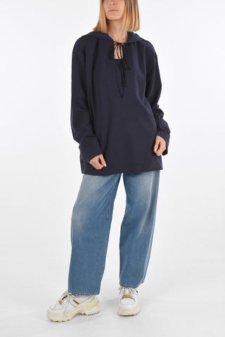 MM6 Solid Color Ovresized Sweatshirt