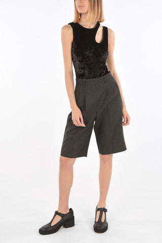 MM10 cut-out detail chenille bodysuit