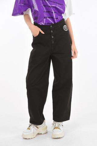 SAY WOW MM6  Low-Waist 4 Buttons Baggy Fit Jeans