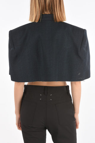 MM0 two-tone cropped cape