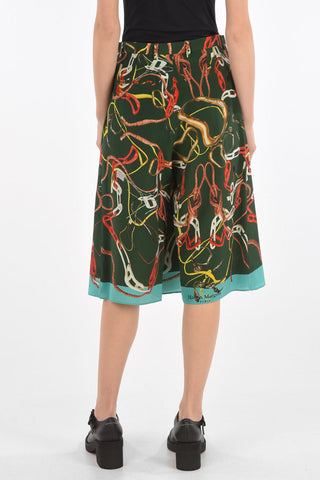 MM0 Silk Skirt with Back Split