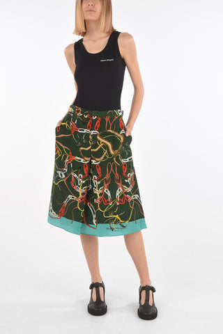 MM0 Silk Skirt with Back Split