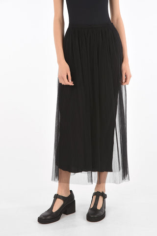 MM1 Tulle Pleated Maxi Skirt