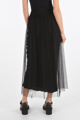 MM1 Tulle Pleated Maxi Skirt