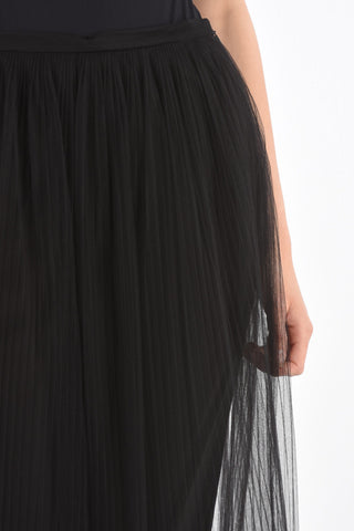 MM1 Tulle Pleated Maxi Skirt