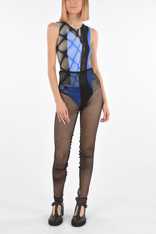 MM6 solid color mesh leggings