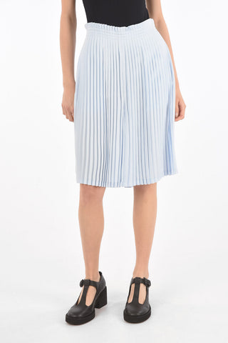 MM6 drawstring waist accordion skort