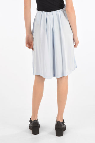 MM6 drawstring waist accordion skort