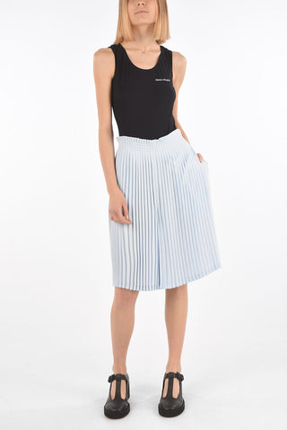MM6 drawstring waist accordion skort