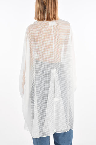 MM1 Maxi Trench Trasparente con Abbottonatura Nascosta