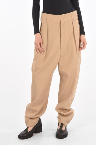 MM0 Cuffed Hem Double Pleated Baggy Fit Pants