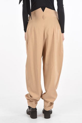 MM0 Cuffed Hem Double Pleated Baggy Fit Pants