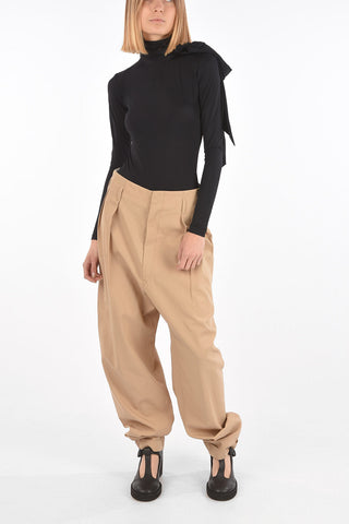 MM0 Cuffed Hem Double Pleated Baggy Fit Pants