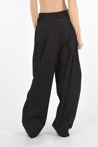 MM6 Low Waist Cotton 3 Pockets Baggy Fit Pants