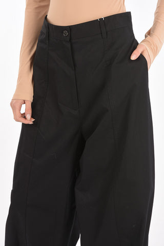MM6 Low Waist Cotton 3 Pockets Baggy Fit Pants
