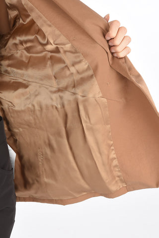 MM6 center vent peak lapel double-breasted blazer