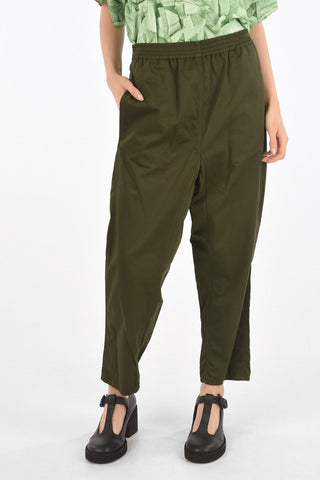MM6 pantaloni a vita alta con elastico in vita