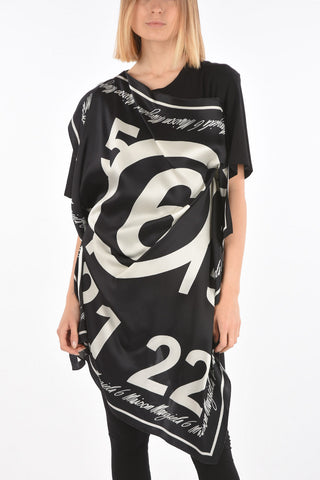 MM6 Draped Foulard Detail T-shirt