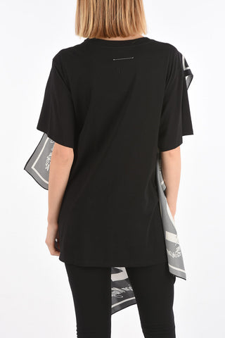 MM6 Draped Foulard Detail T-shirt