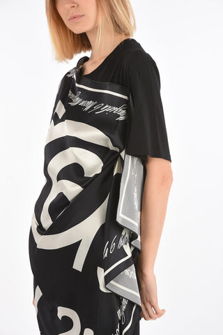 MM6 Draped Foulard Detail T-shirt