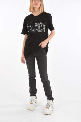 MM6 Front Maxi Printed Crew-neck T-shirt
