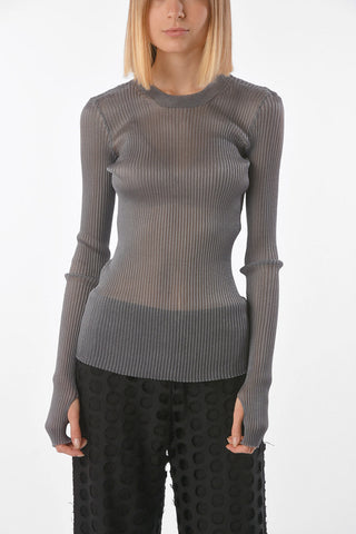 MM1 maglia girocollo a costine