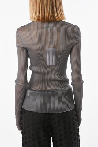 MM1 maglia girocollo a costine
