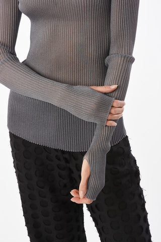 MM1 maglia girocollo a costine