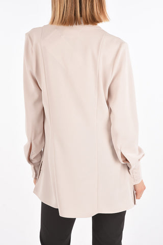 MM1 lace insert wing collar shirt