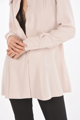 MM1 lace insert wing collar shirt