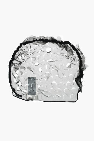 MM0 Cut Out Details Silk Face Veil