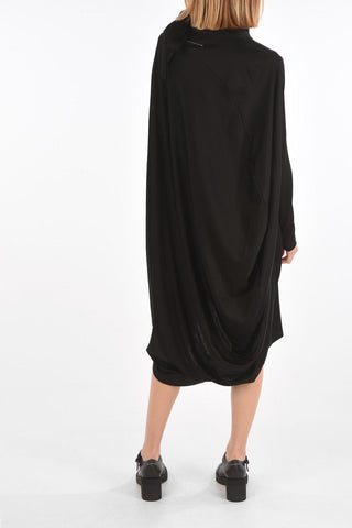 MM6 oversized asymmetrical tunic dress