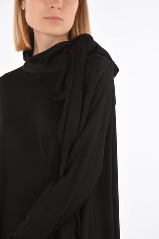 MM6 oversized asymmetrical tunic dress