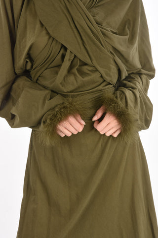 MM0 Wrap Tunic With Down Sleeve