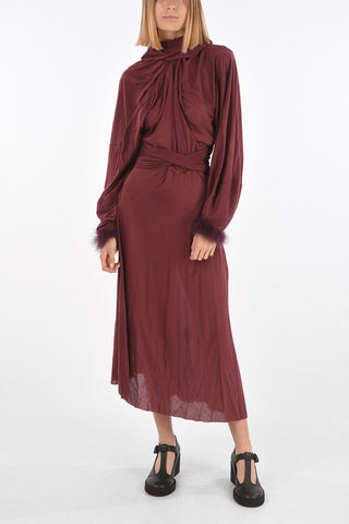 MM0 Wrap Tunic With Down Sleeve