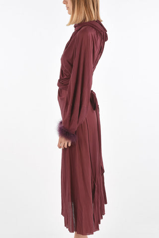 MM0 Wrap Tunic With Down Sleeve