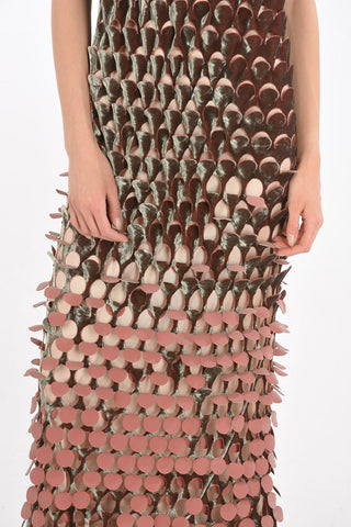 MM0 Chenille Cut Out Sleeveless Maxi Dress