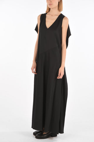 MM6 Flared Sleeveless Maxi Tunic