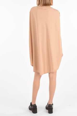 MM6 Solid Color Cold Shoulder Mini Tunic